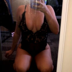 Intimate Onlyfans Model, Ivy, in Black Lace Lingerie
