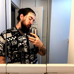 Stylish and Trendy Man in Vibrant Shirt