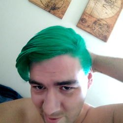 Rick Church's Green Hair