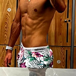 Fitness Model Posing in Gym