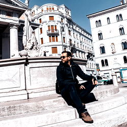 A Photographer Captures a Scenic View in Rome