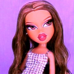 Barbie-inspired Doll with Long Hair and Shiny Clothes