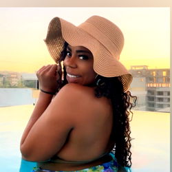 Beautiful BiTTY model in swimsuit