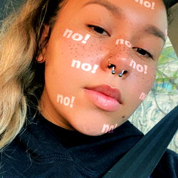 Candid Moment with Andrea Serna