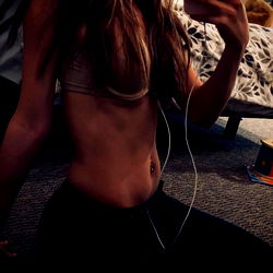 Fitness Enthusiast Showcasing Core