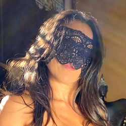 Sensual Latina Model with Mask