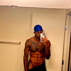Fit and Tattooed Man in Onlyfans Outfit, DADDY CNOTE