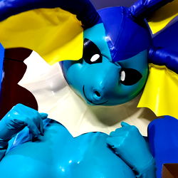 Anime-inspired cosplay character