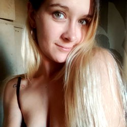 Sultry Model in Floral Print Blouse