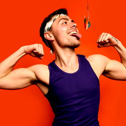 Onlyfans Model Colby Jaxxx Flexing Muscles