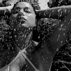 Model in Summer Scene