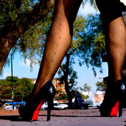 OnlyFans Model Angelicaa: High-Heeled Fashion on Street