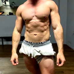 Muscular Fitness Model GodlyGlutes Poses for Photo