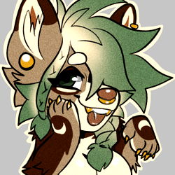 Futuristic Anime-Inspired Kitten Character