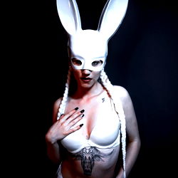 Adult Model in Bunny Costume