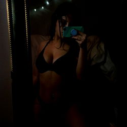 Mysterious Model in a Room with Mirror