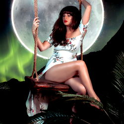 Sensational OnlyFans Model, Petra Banx, Shines in Moonlit Tropical Setting