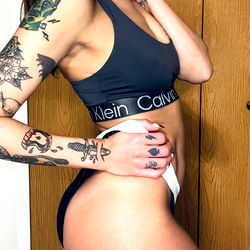 East Coast Model Autumn Ward in Fashionable Tankini Top