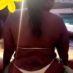 Cali USA Model Mariposa Sitting by Pool