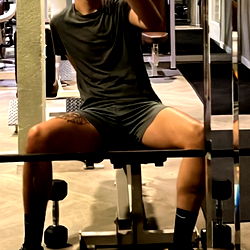 A Fitness Enthusiast at a Gym