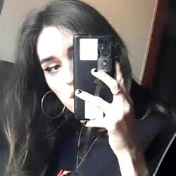 Onlyfans Shine's Intense Selfie with Hoop Earrings