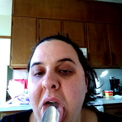 Onlyfans Model Taking a Spoonful