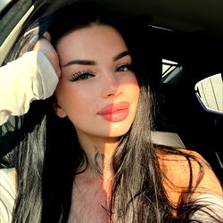 Sexy Onlyfans Model Posing in Car