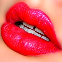 Bold Red Lipstick Sensuality