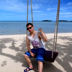 A Model Moment on the Beach