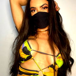 Model in Colorful Costume