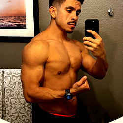 Shredded Fitness Model at Texas Gym