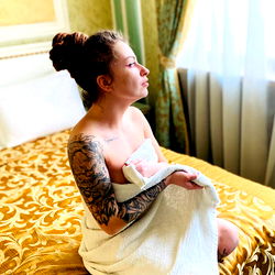 Alisa Sativa in a Hotel Room