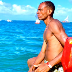 Anderson Silva, a Brazilian MMA Legend Resting After a Fight