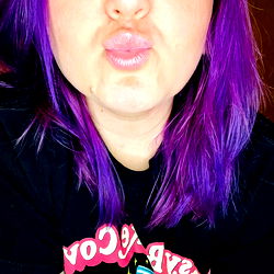 Amelia Indigo's Vibrant Purple Hair