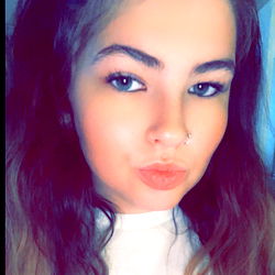 Stylish Woman with Highlights in Long Hair