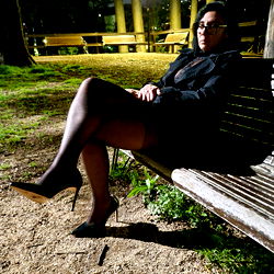 A solitary figure in the night