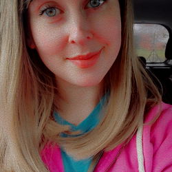 Ally DeBeaux, Chic Blonde Hair, Colorful Coat