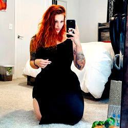 Red Hot Model Strikes a Pose