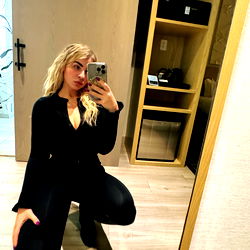 Fashionable Model in a Chic Setting