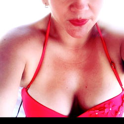 Amanelly Beauty in a Red Bikini