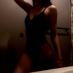 Model in a bathing suit