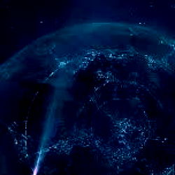 Intriguing Astronomical Scene with Nebula and Planet