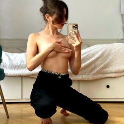 Little Princess Posing in a Mirror