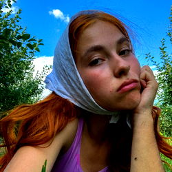 Annie Elf Girl, a Captivating Photograph of the Model in a Field