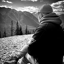 Mountain Explorer Pose in Nature