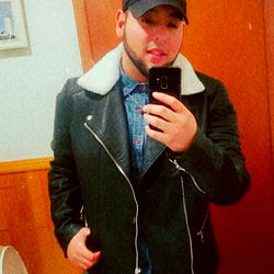 Stylish Alex in a Leather Jacket