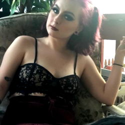 Model with Pink Hair