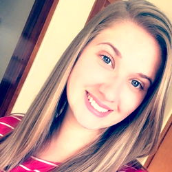 Smiling Woman in Striped Shirt, Allison, Florida