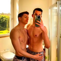 Two Men Sharing a Moment