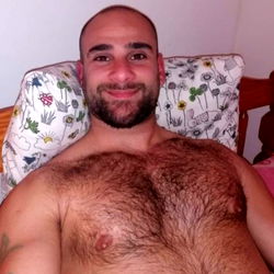 Bearded Man in Bed